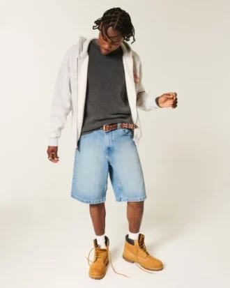 Baggy denim short