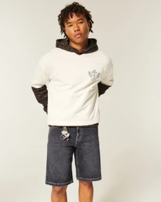 Baggy denim short
