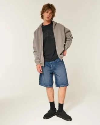 Baggy denim short