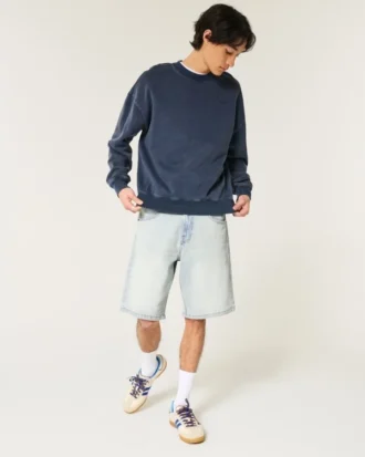 Baggy denim short