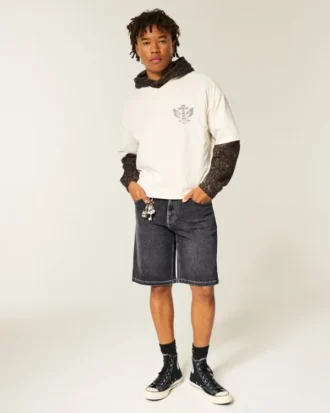 Baggy denim short