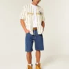 Baggy denim short met medium wassing Baggy denim short met medium wassing