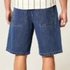 Baggy denim short met medium wassing Baggy denim short met medium wassing