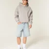 Baggy denim short met sterrenprint Baggy denim short met sterrenprint