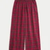 Baggy flanellen broek