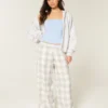 Baggy flanellen broek