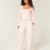 Baggy flanellen broek