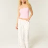 Baggy flanellen broek