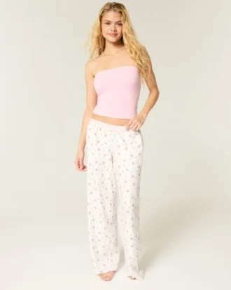 Baggy flanellen broek