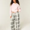 Baggy flanellen broek