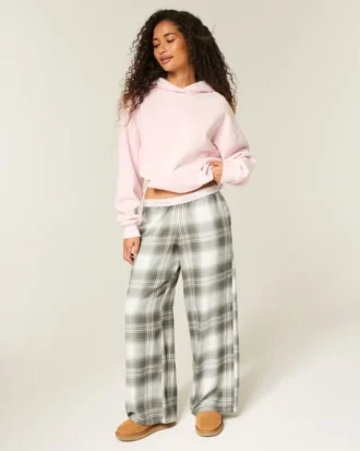 Baggy flanellen broek Baggy flanellen broek