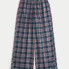 Baggy flanellen broek