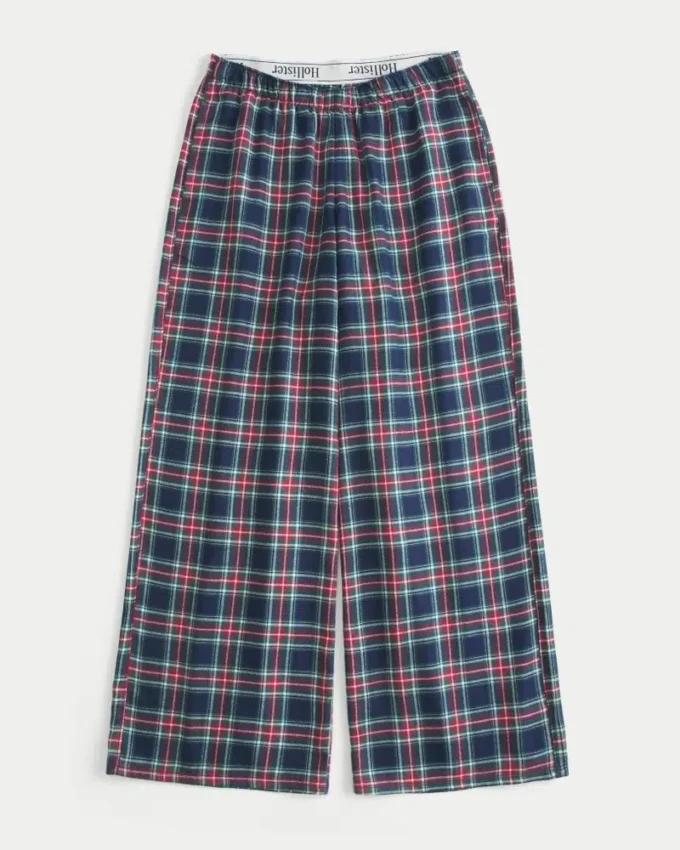 Baggy flanellen broek