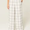 Baggy flanellen broek