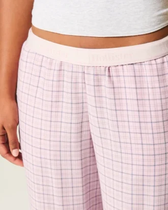 Baggy flanellen broek