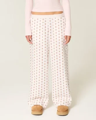 Baggy flanellen broek