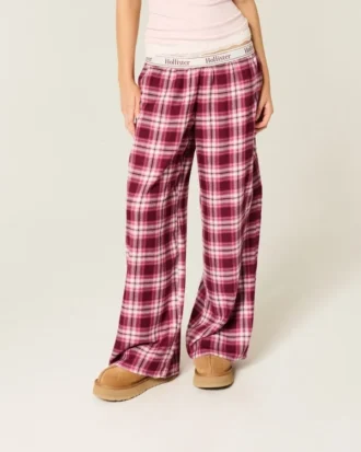 Baggy flanellen broek