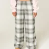 Baggy flanellen broek