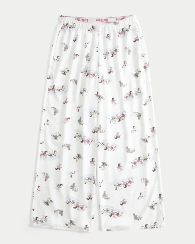 Baggy flanellen broek
