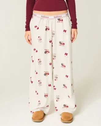 Baggy flanellen broek