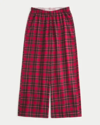 Baggy flanellen broek