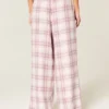 Baggy flanellen broek