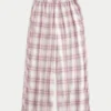 Baggy flanellen broek