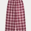 Baggy flanellen broek