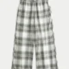 Baggy flanellen broek