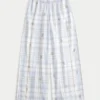 Baggy flanellen broek