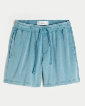 Baggy fleece short boven de knie