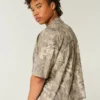 Baggy Heavyweight Crop Dodge Graphic Camo Tee Baggy Heavyweight Crop Dodge Graphic Camo Tee