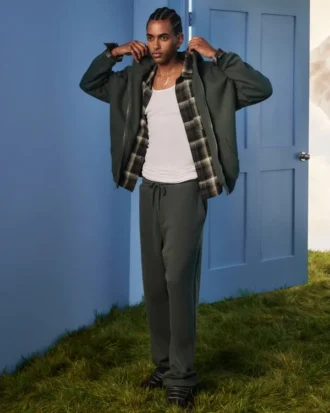Baggy joggingbroek met slangengrafiek