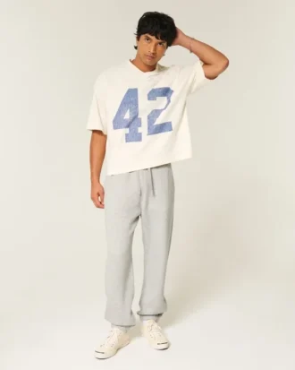 Baggy joggingbroek met trekkoord