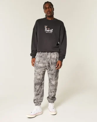 Baggy joggingbroek met trekkoord