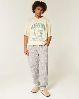 Baggy joggingbroek met trekkoord