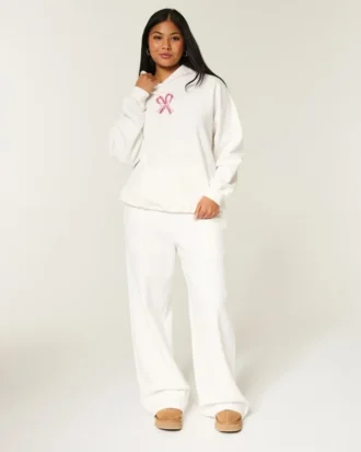 Baggy joggingbroek met zuurstokjesprint