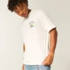 Baggy katoenen T-shirt met Hollywood Haunts-afbeelding Baggy katoenen T-shirt met Hollywood Haunts-afbeelding