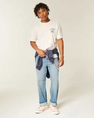 Baggy katoenen T-shirt met Hollywood Haunts-afbeelding