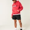 Baggy voetbalshort tot halverwege het bovenbeen Baggy voetbalshort tot halverwege het bovenbeen