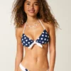 Bandeau-bikinitop met strik aan de voorkant