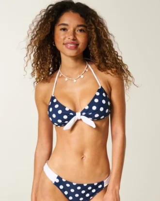 Bandeau-bikinitop met strik aan de voorkant
