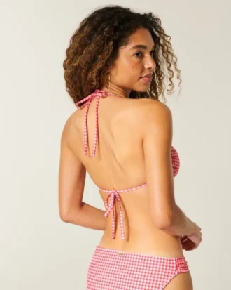 Bandeau-bikinitop met strik aan de voorkant
