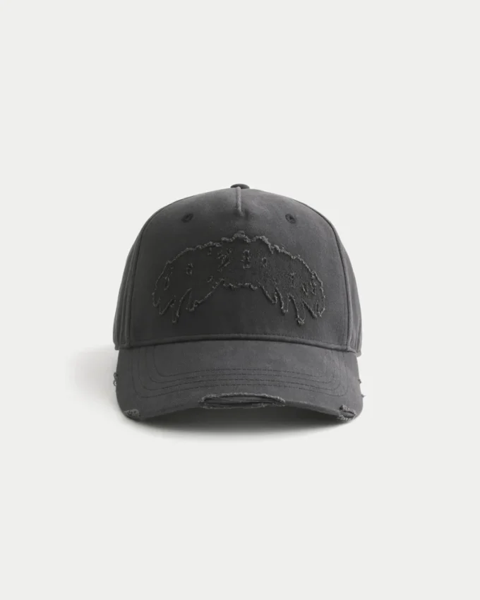 Baseballpet met distressed applicatie