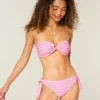 Bikini-broekje met gestikte zijbandjes