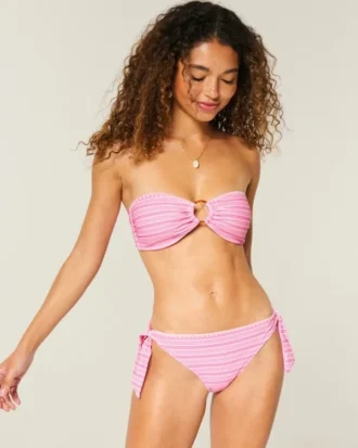 Bikini-broekje met gestikte zijbandjes