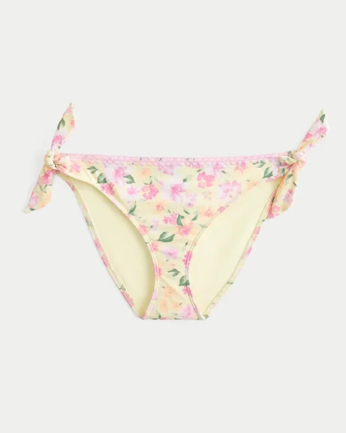 Bikini-broekje met gestikte zijbandjes