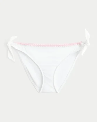 Bikini-broekje met gestikte zijbandjes