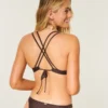 Bikini-top met beugel, versierd met schelpjes en bandjes aan de achterkant