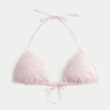 Bikini-topje met driehoekige cups en pailletten in haakstijl Bikini-topje met driehoekige cups en pailletten in haakstijl